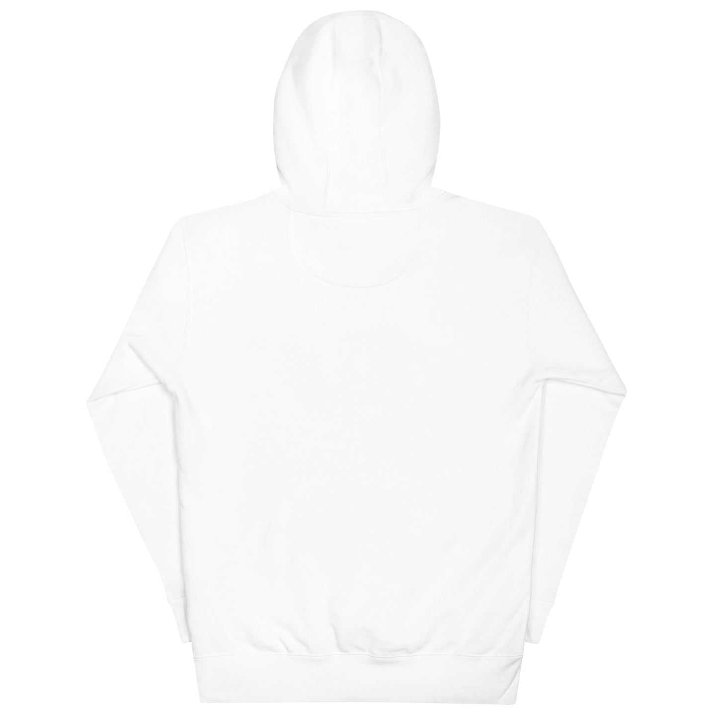 White hoodie on a white background