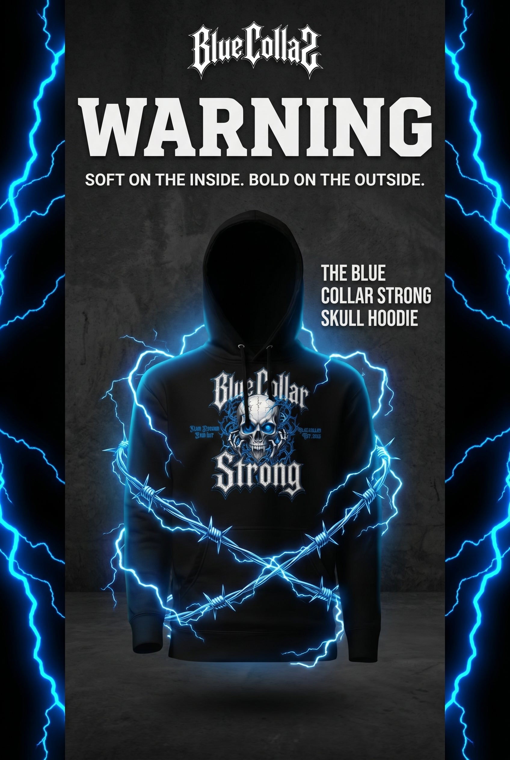 Blue Collar Strong Skull Collection