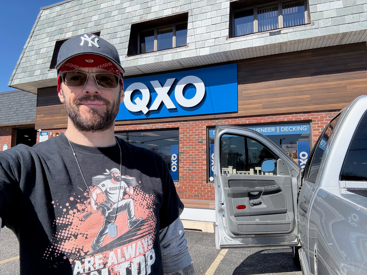 Bluecollaz founder at construction supply house purchasing materials for project in Long Island NY