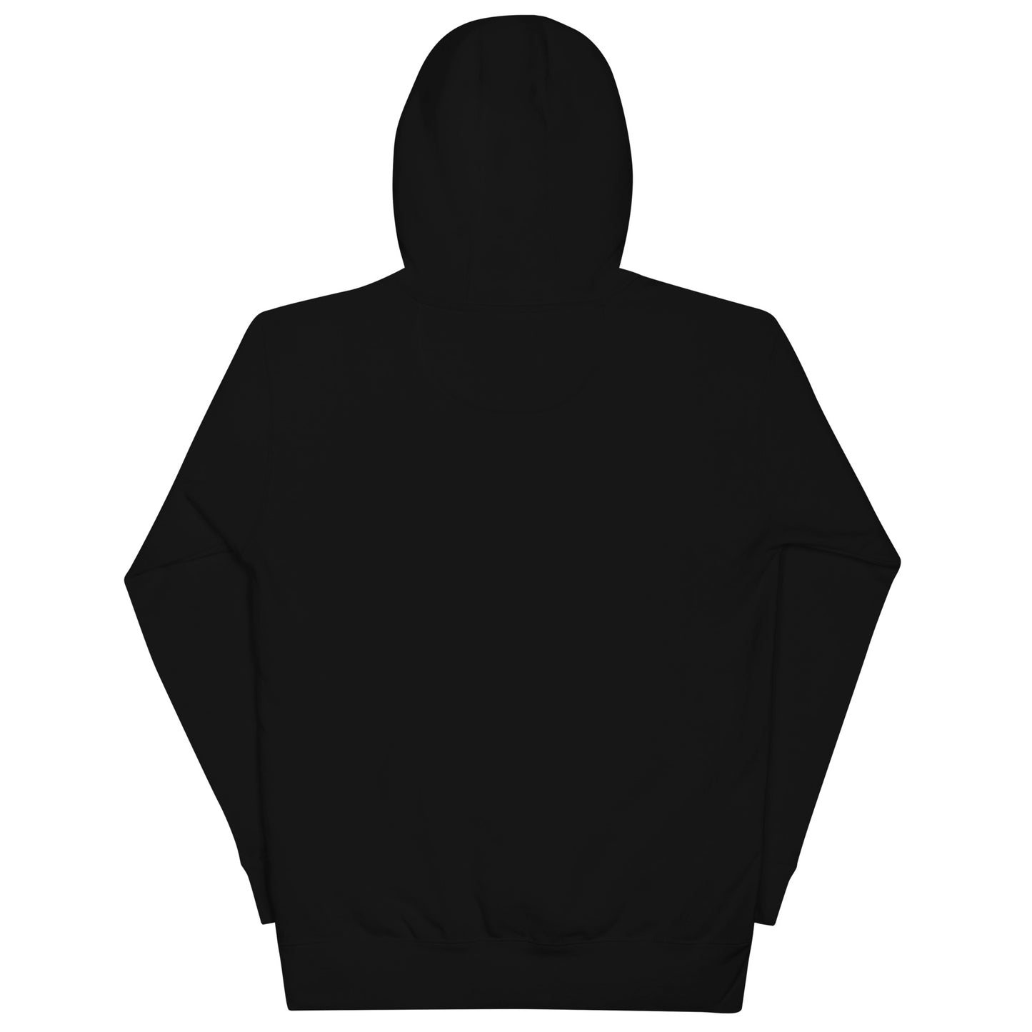 Black hoodie on a white background
