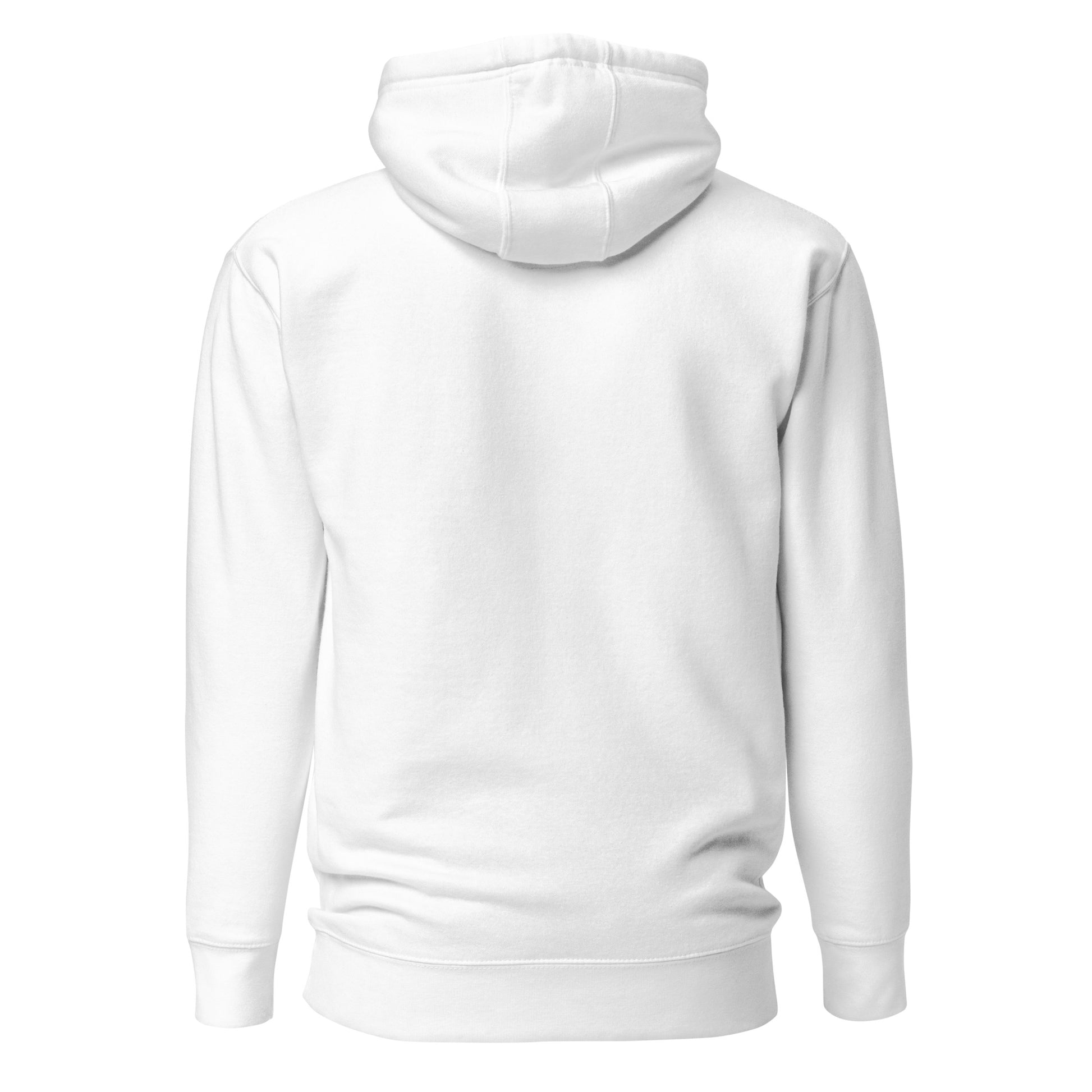 White hoodie on a white background