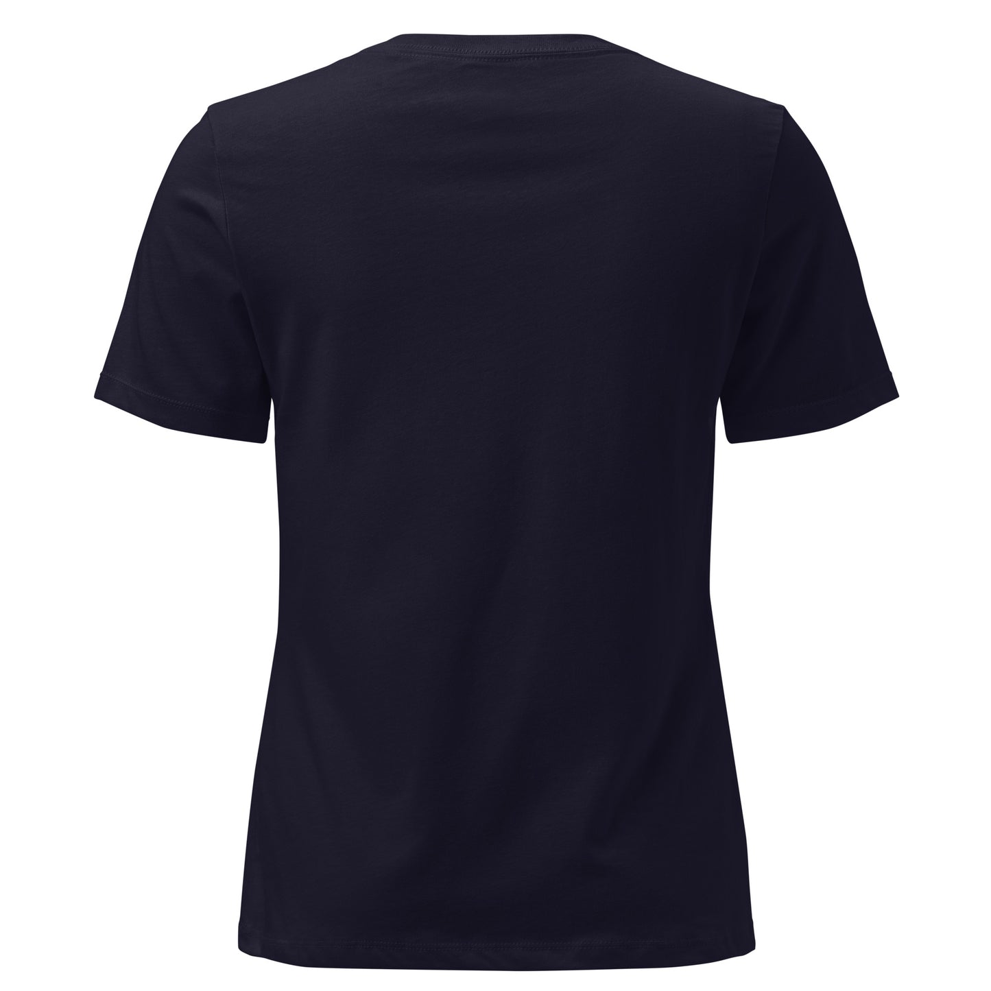 Black t-shirt on a white background