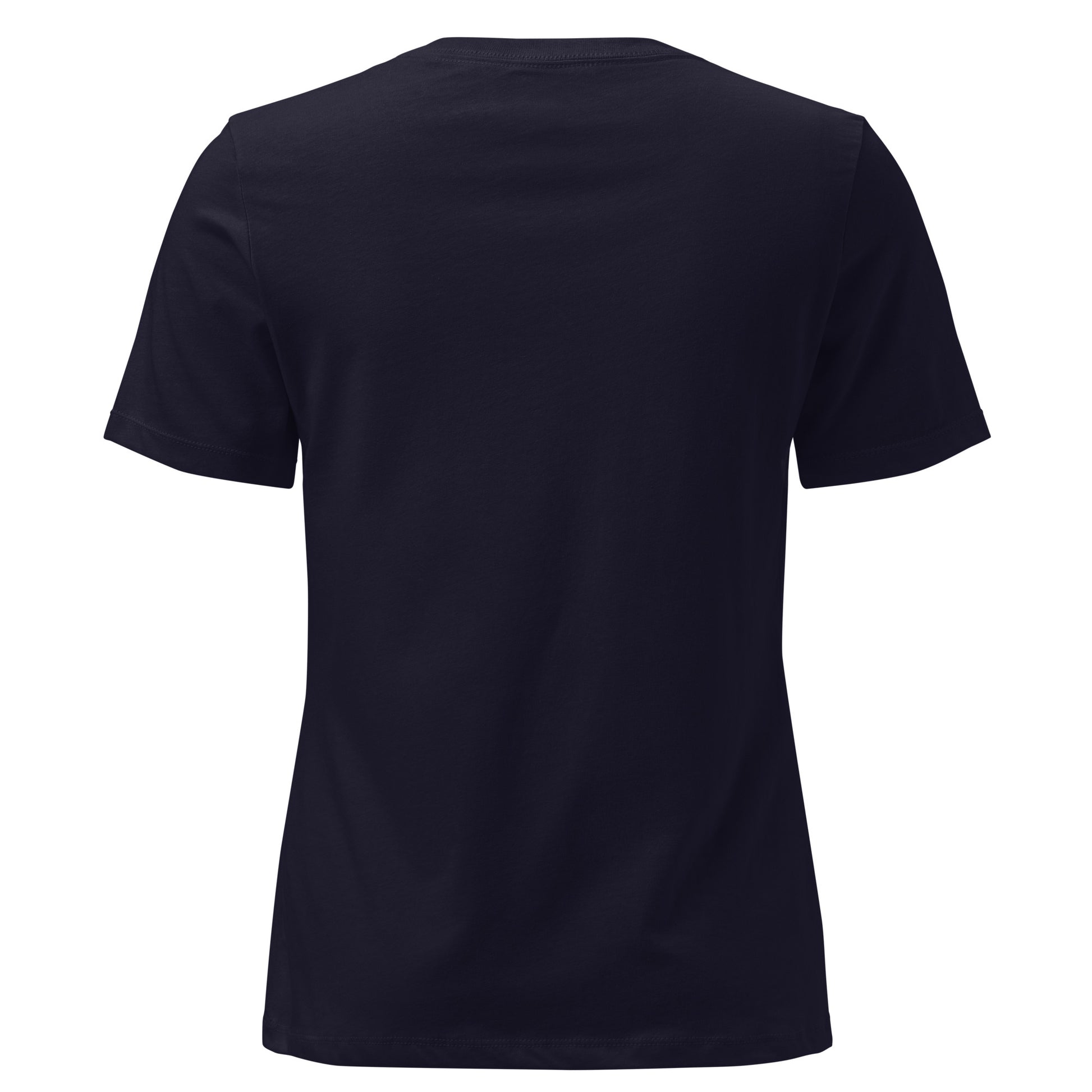 Black t-shirt on a white background
